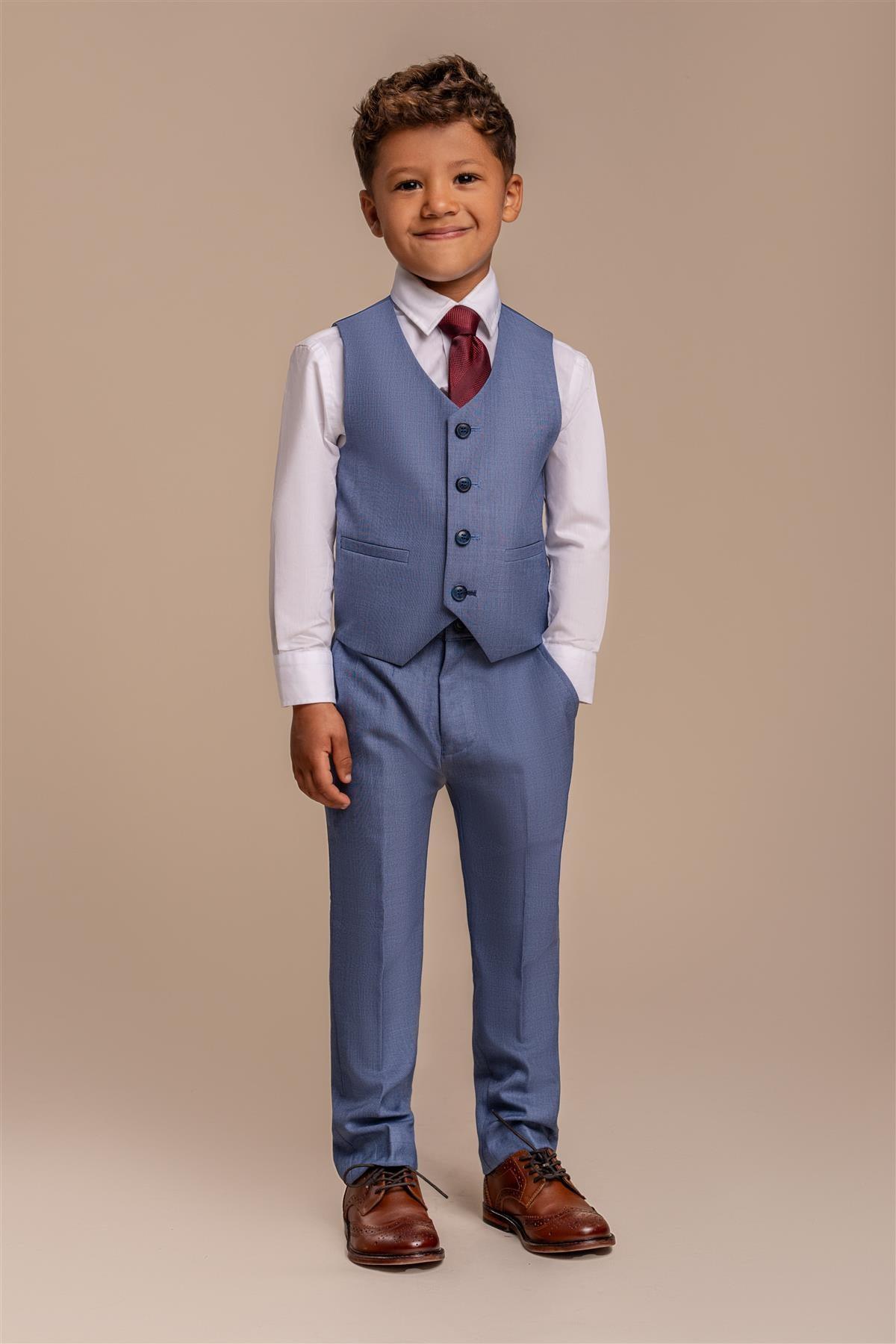 Cavani Blue Jay Boys Suit Three Piece Suit