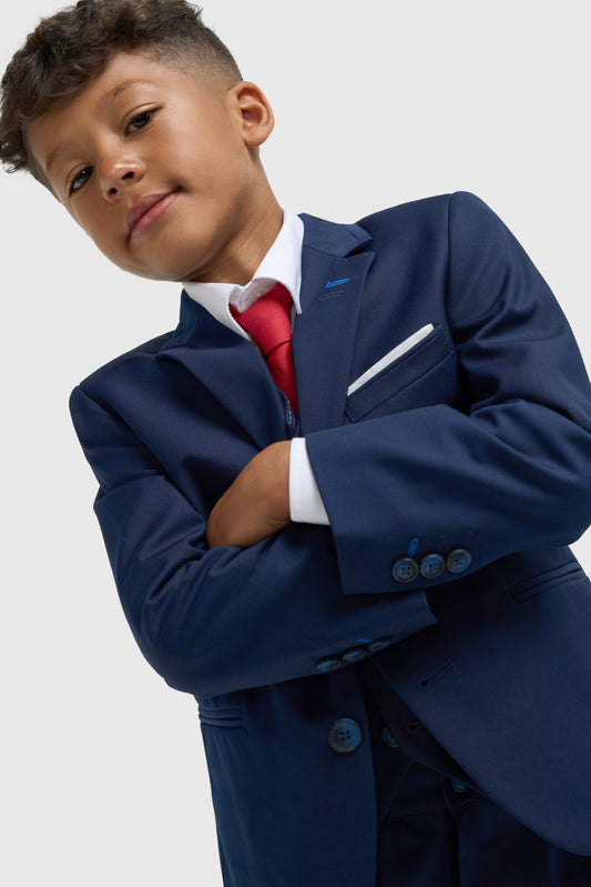 Cavani Boys Navy 3 Piece Suit