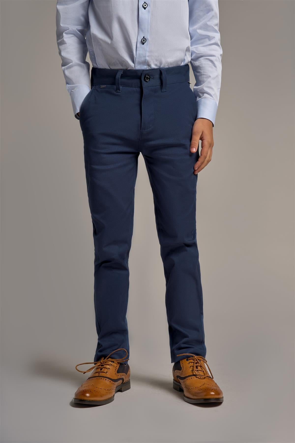 Cavani Dakota Navy Boys Chinos