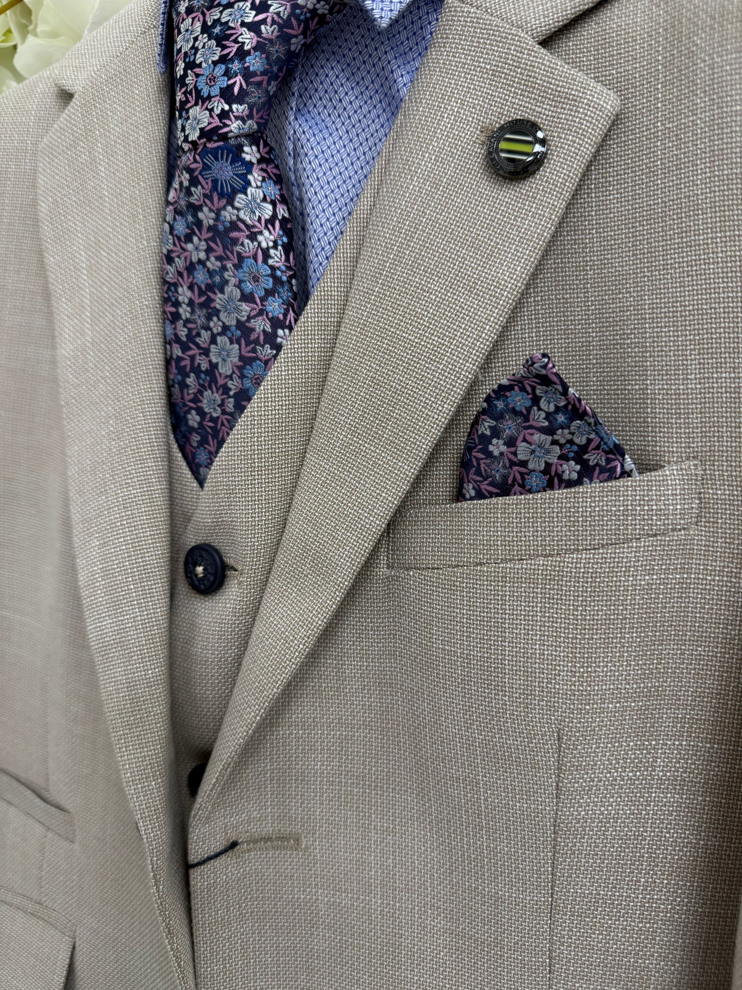Boys Miami Beige Suit