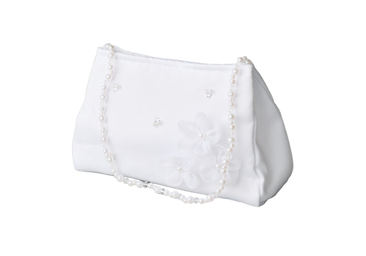 Flower Pearl Strap Communion Bag