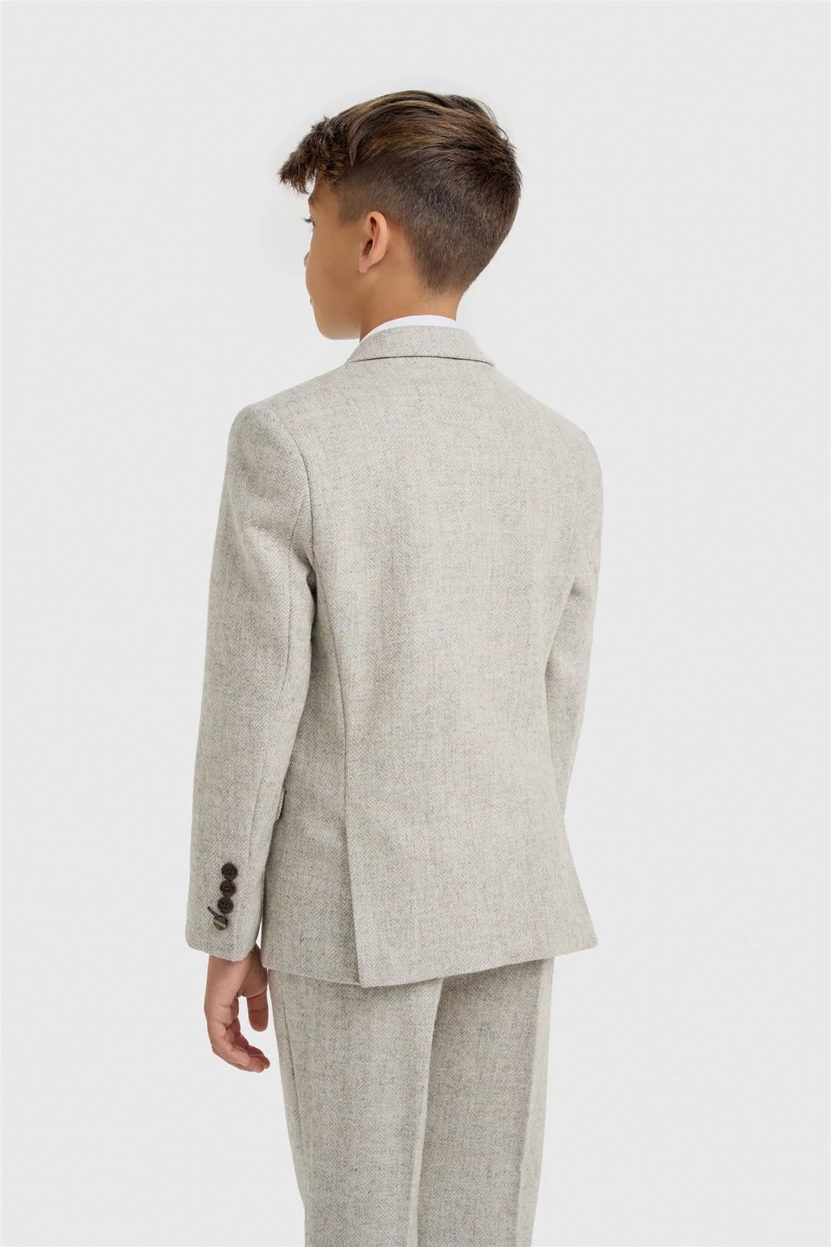 Boys Thomas Pearl Tweed Suit
