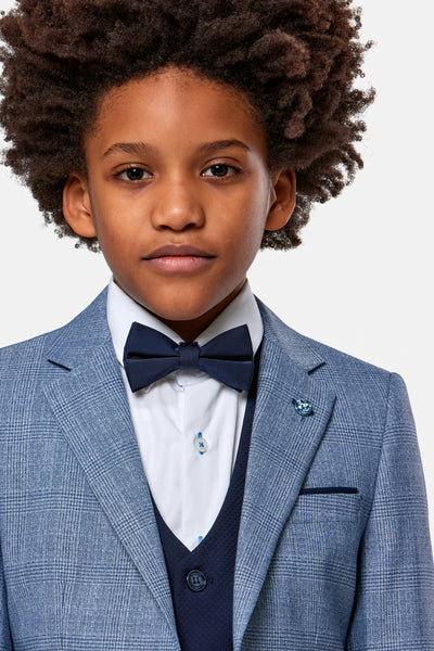 Benetti Blue Fleck Boy Blazer & Navy Waistcoat