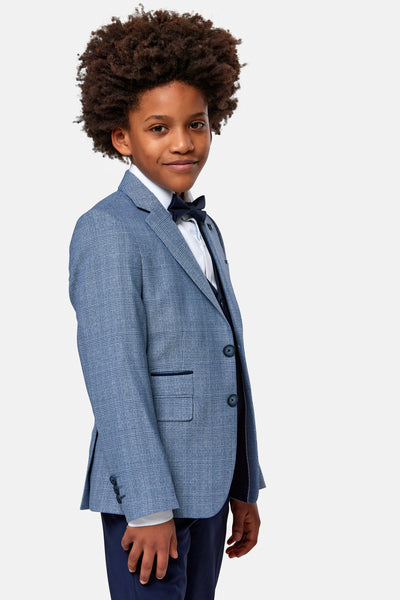 Benetti Blue Fleck Boy Blazer & Navy Waistcoat