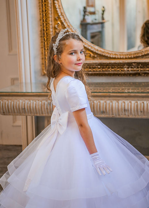 Crystal & Pearl Glass Ava Communion Dress
