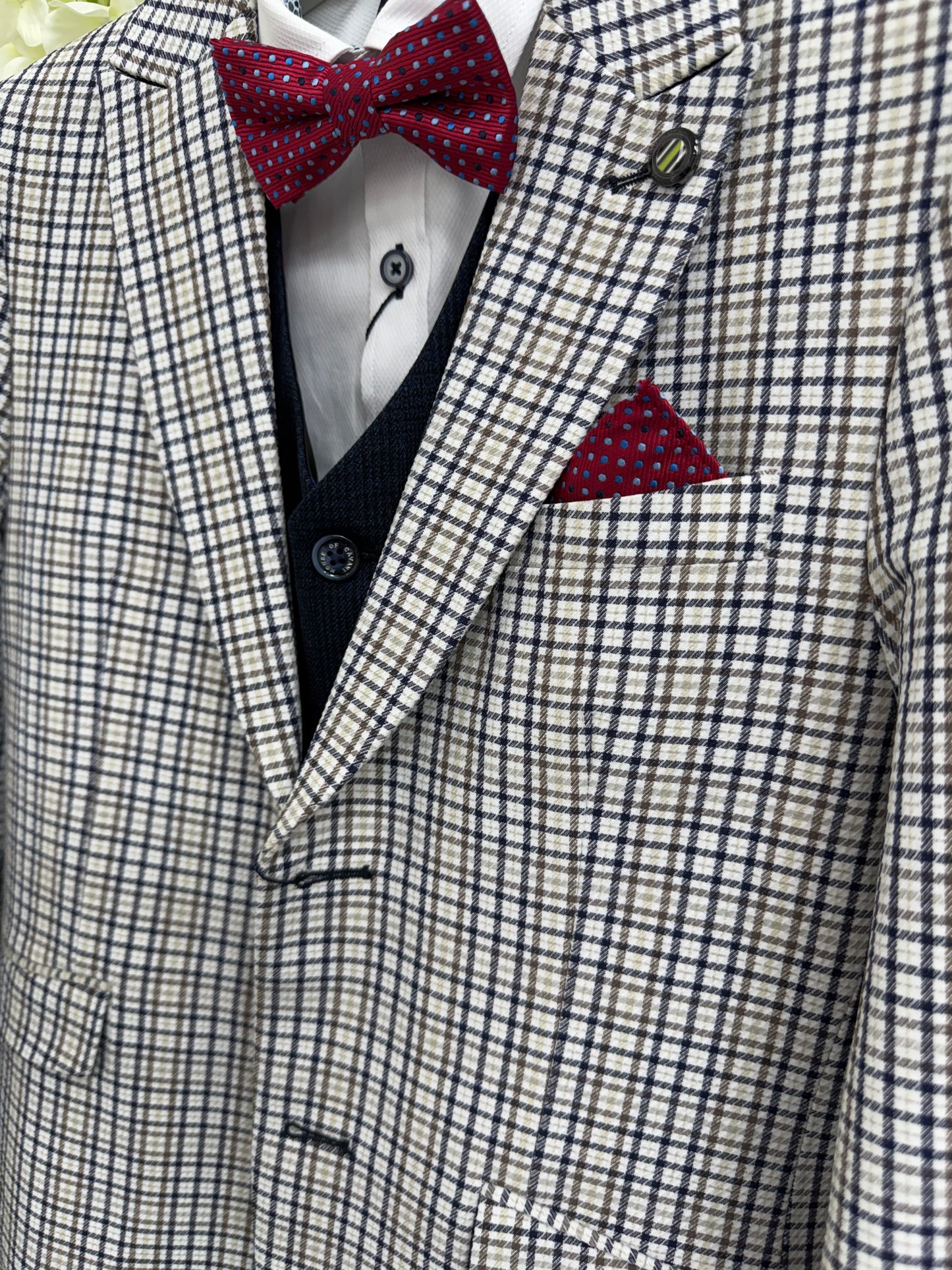 Boys Ennis Check Blazer