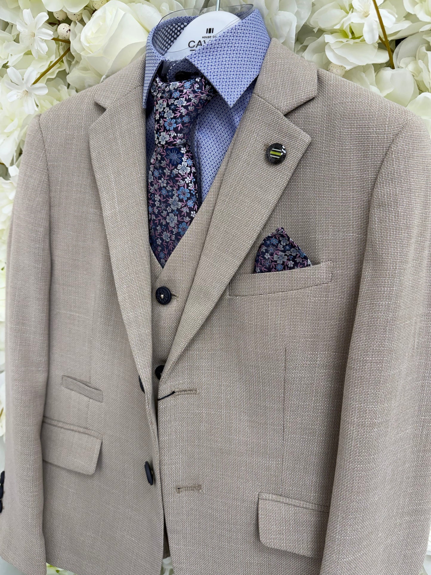 Boys Miami Beige Suit