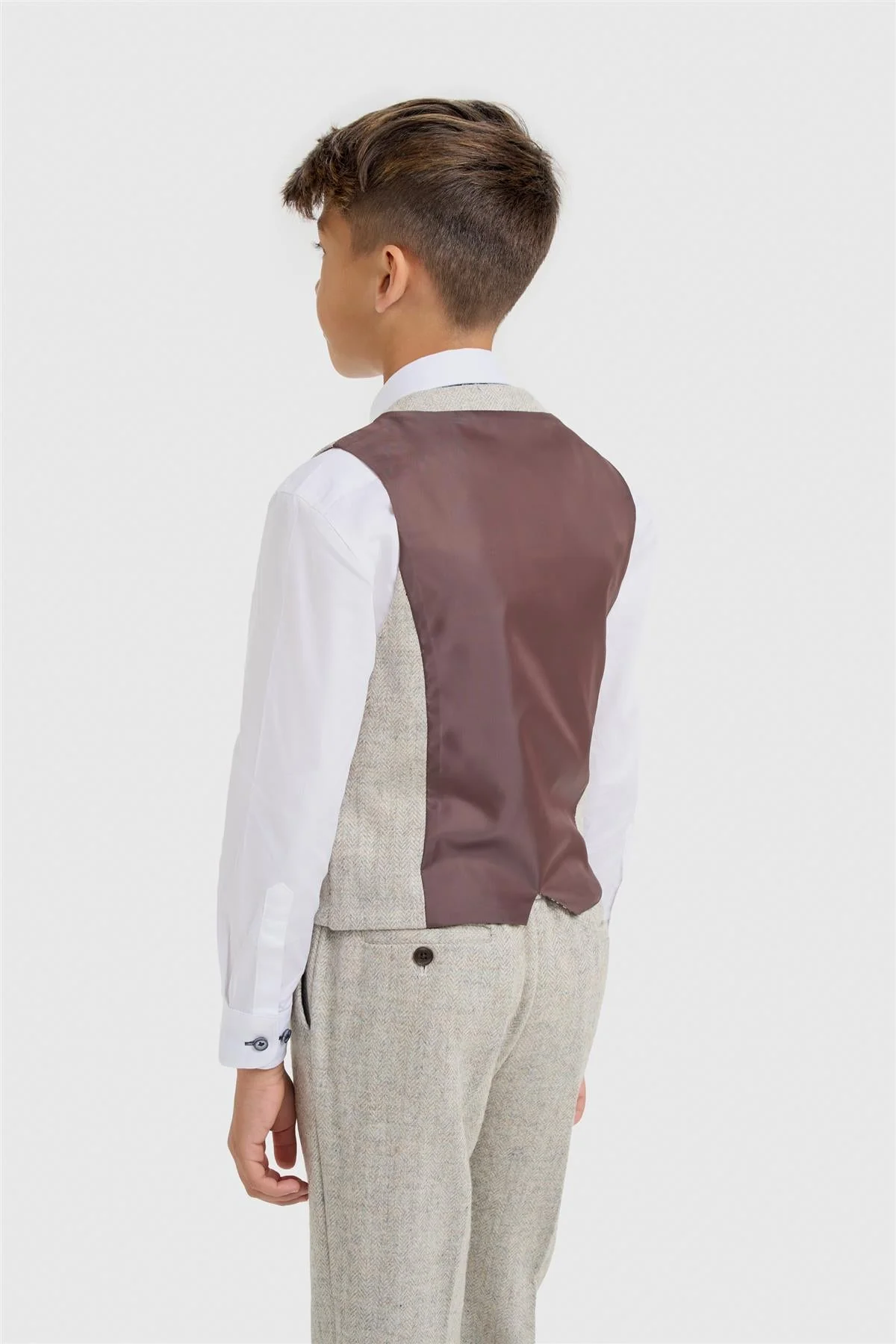 Boys Thomas Pearl Tweed Suit