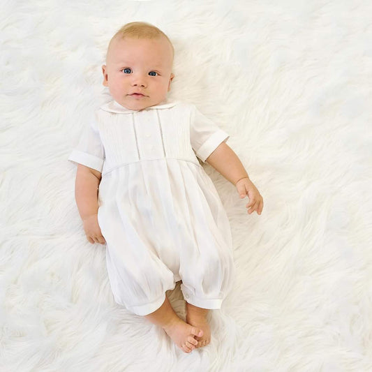 Sarah Louise - White Ceremonial Romper & Cap