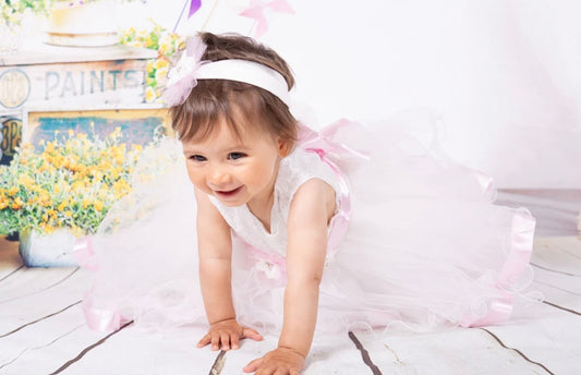 Baby Occasion Dress & Matching Headband