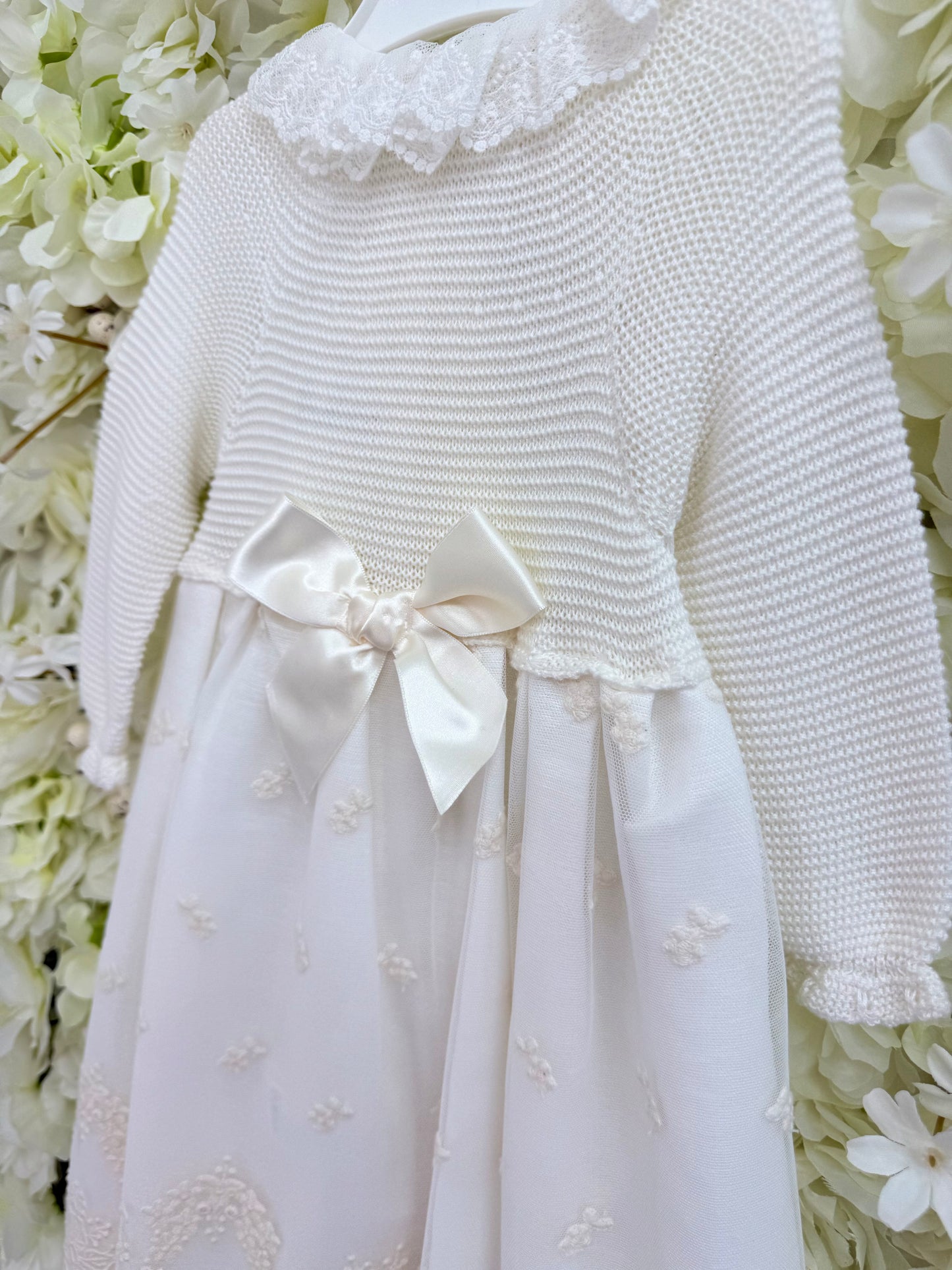 Spanish Ivory Dress & Bonnet