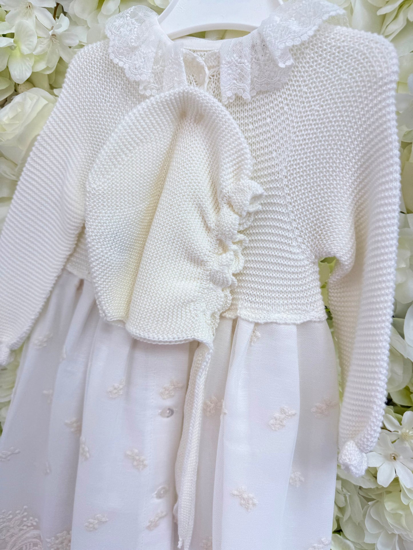 Spanish Ivory Dress & Bonnet
