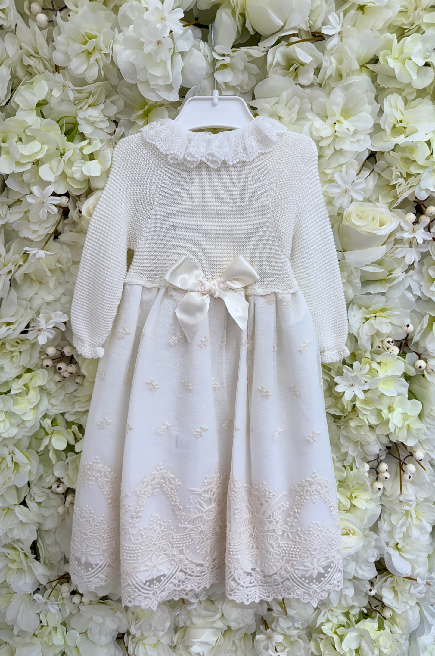 Spanish Ivory Dress & Bonnet