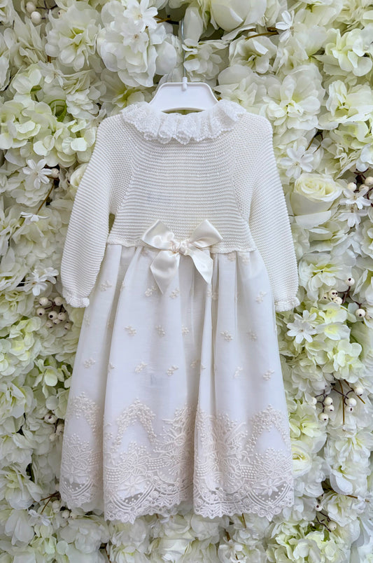 Spanish Ivory Dress & Bonnet
