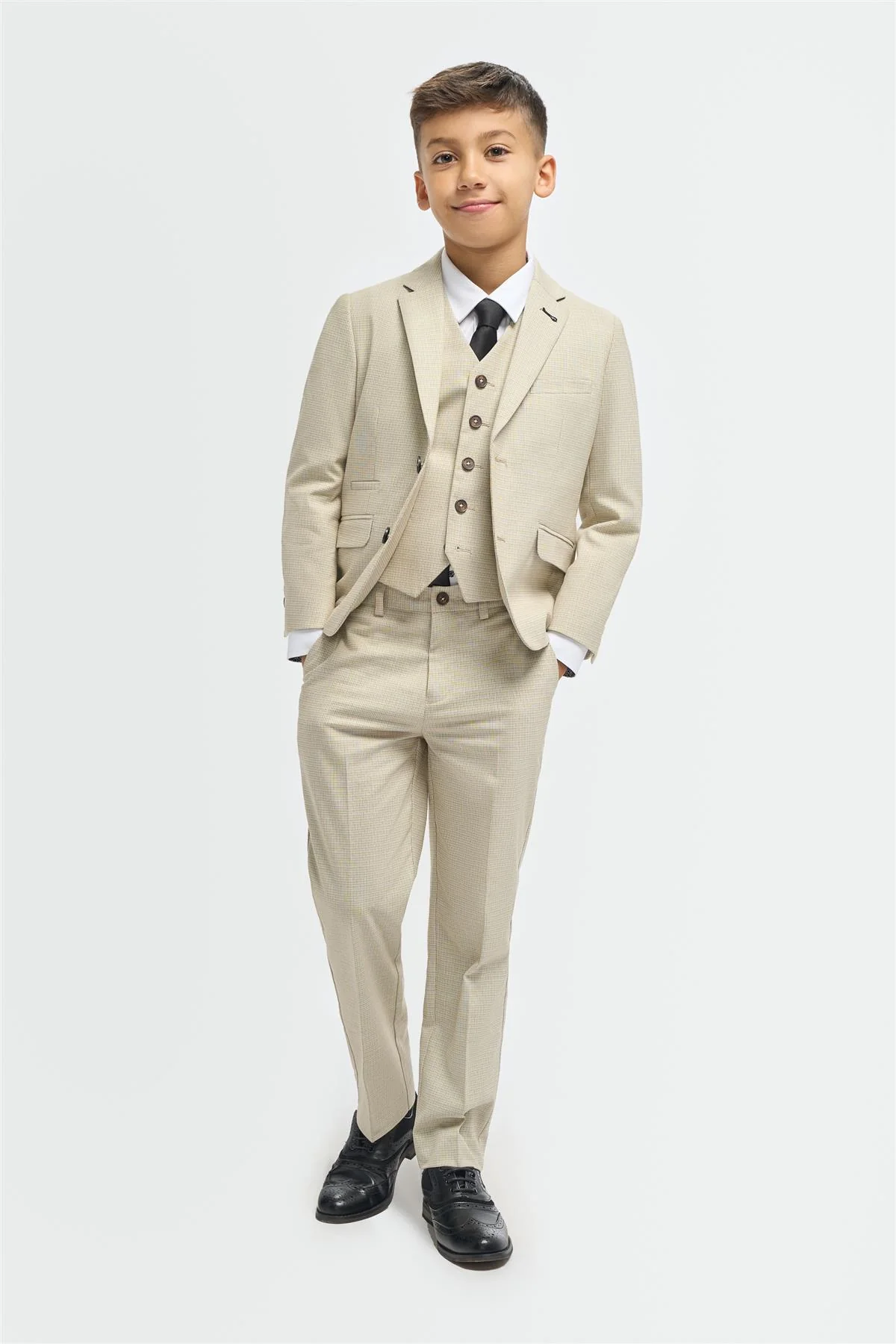 Cavani Boys Hampton Beige Suit