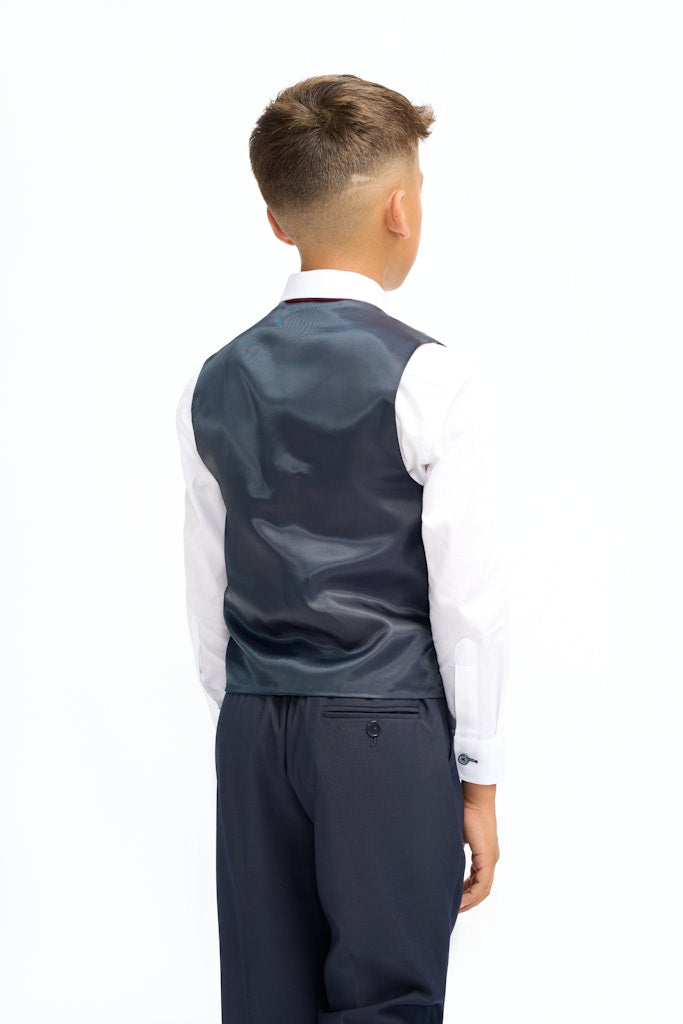 Cavani Boys Navy Waistcoat