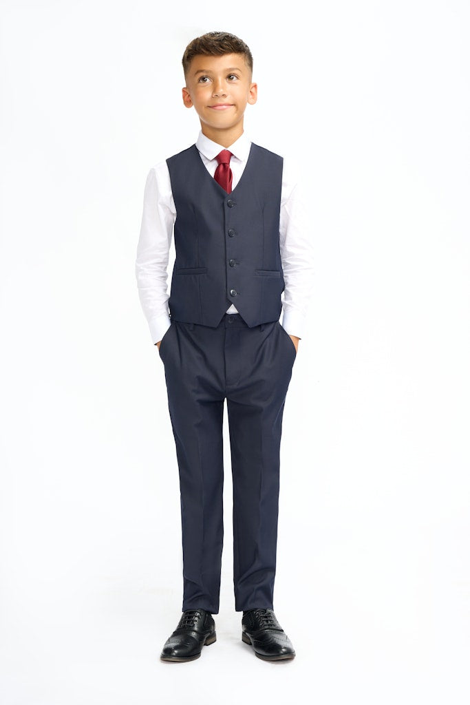 Cavani Boys Navy Waistcoat