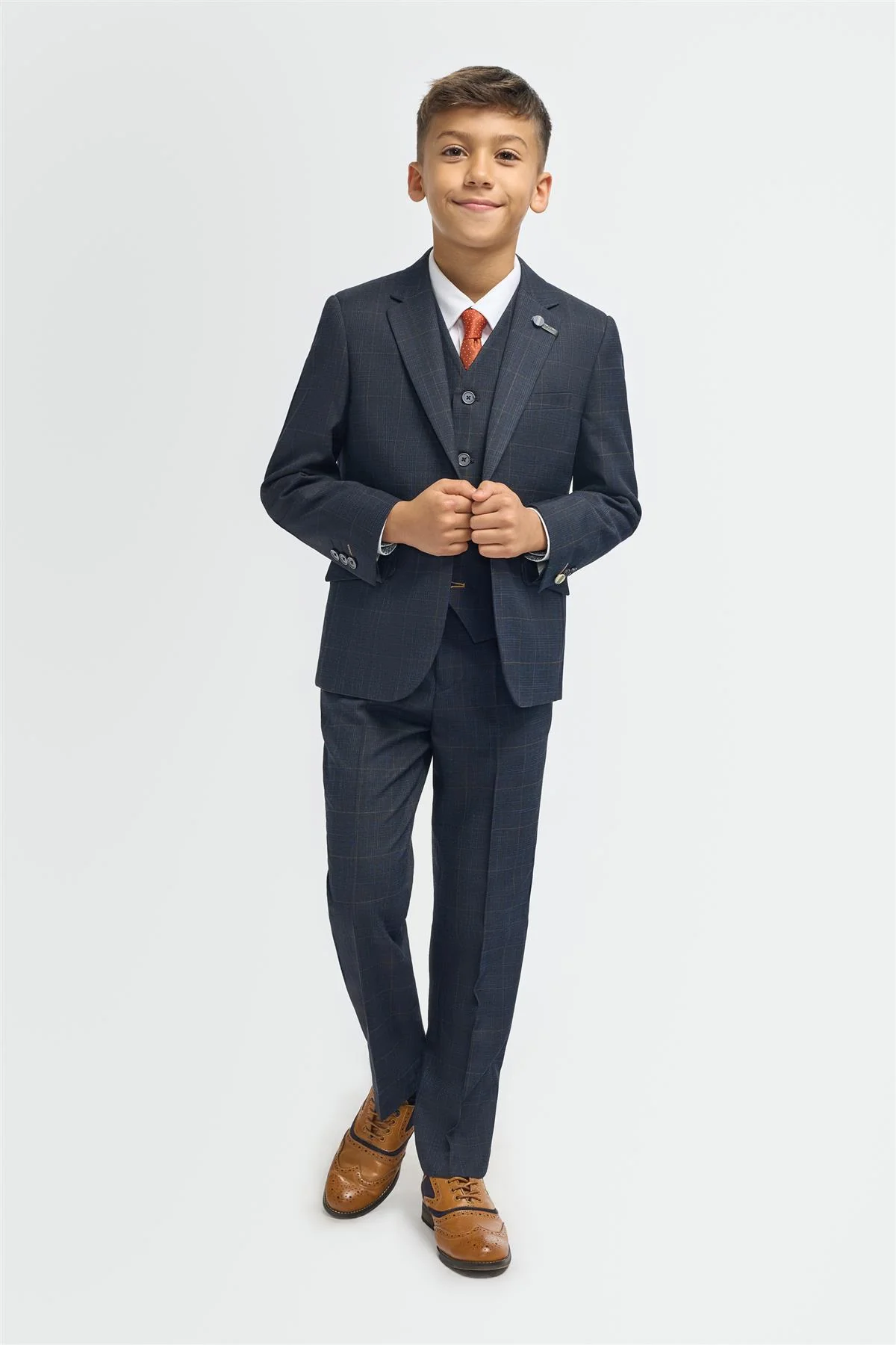 Cavani Boys Torino Navy 3 Piece Suit