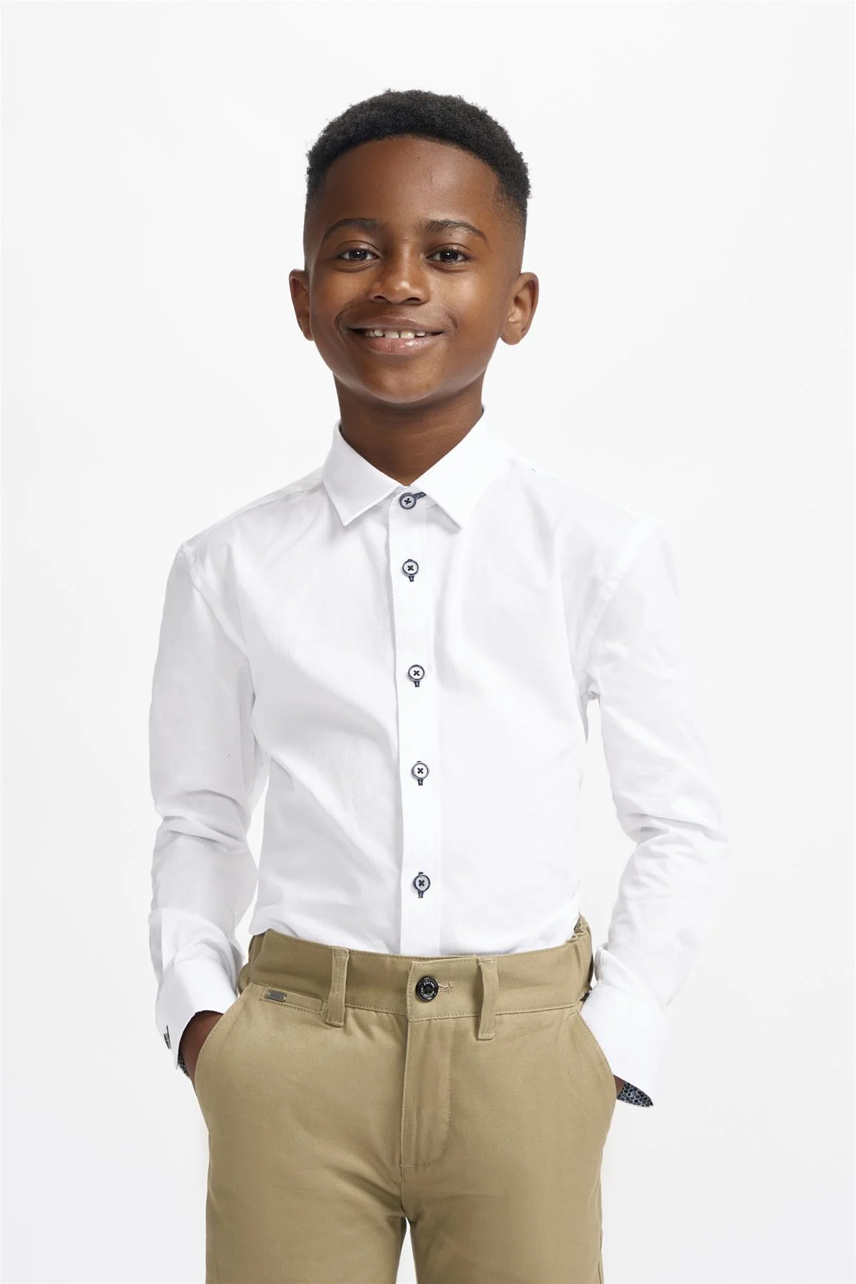 Cavani Boys Noble White Shirt