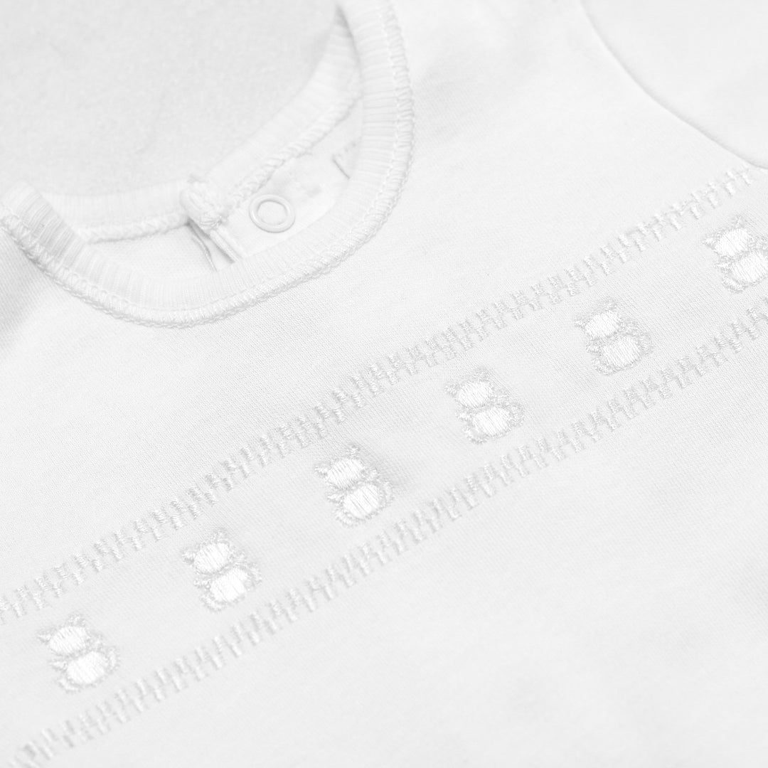 Emile et Rose Heath White Unisex Babygrow & Hat