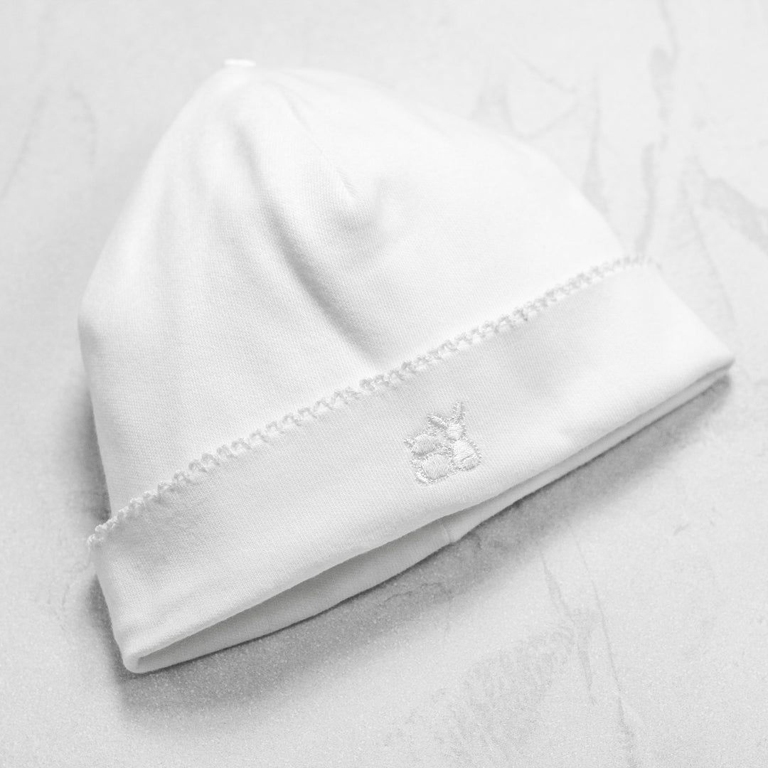 Emile et Rose Heath White Unisex Babygrow & Hat