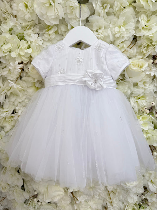 Sarah Louise White Pearl Occasion Dress