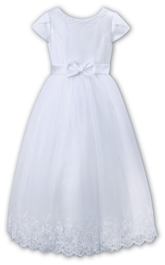 Sarah Louise Bow & Pearl Neckline 90057 Communion Dress