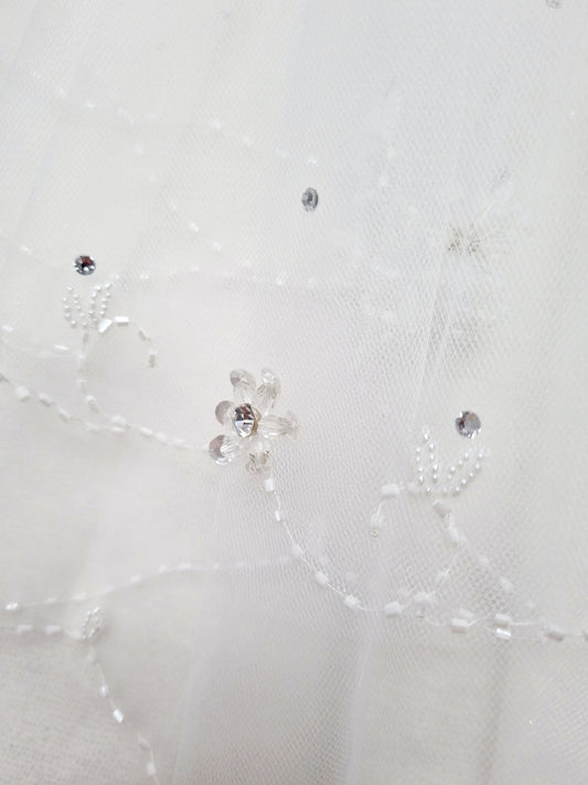 Sparkle Trim Communion Veil