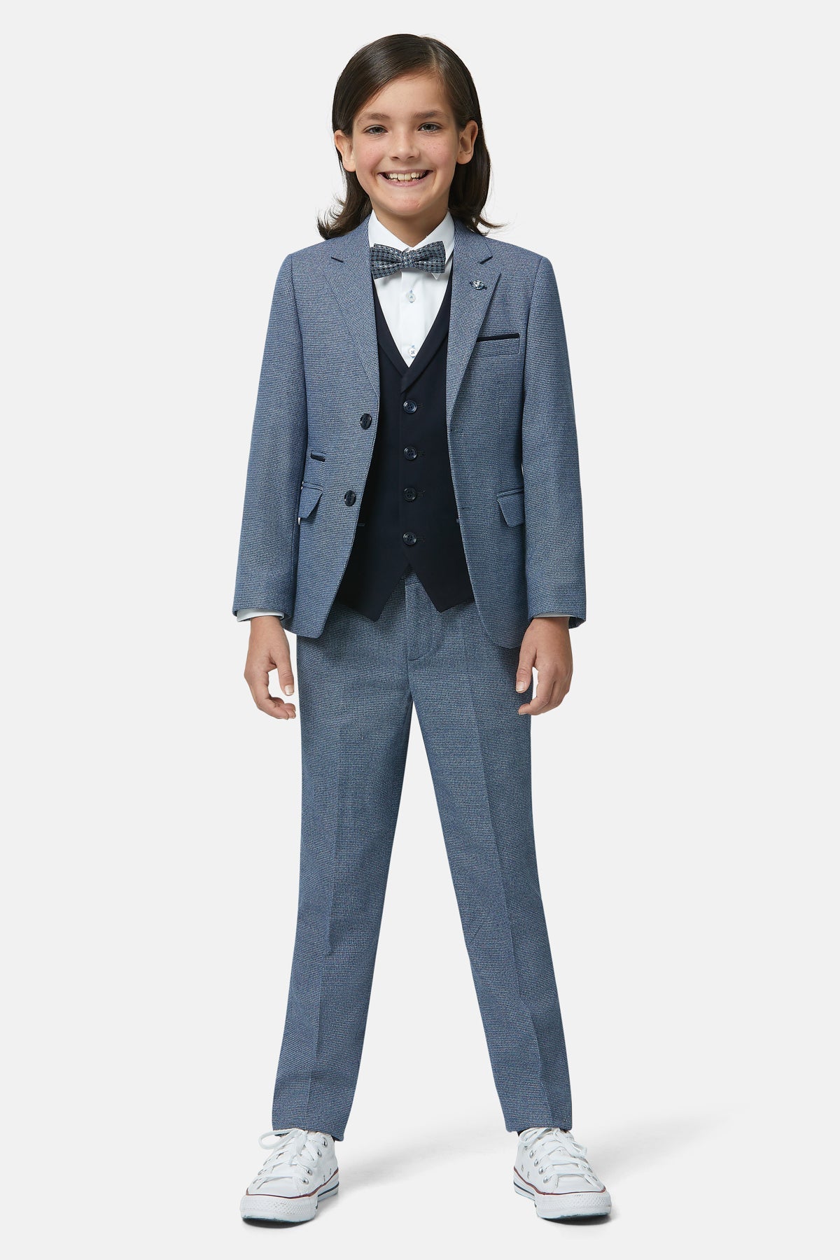 Benetti Prague Blue Boys 3 Piece Suit