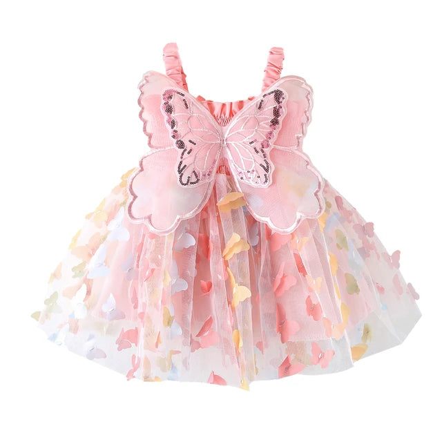 Butterfly Winged Dress - Multicolored