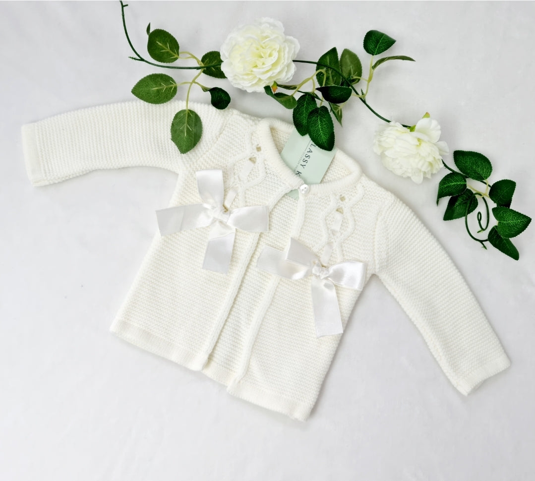 Baby Girl Bow Cardigan