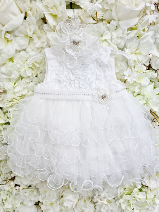 Ruffle Baby Flower Girl Dress