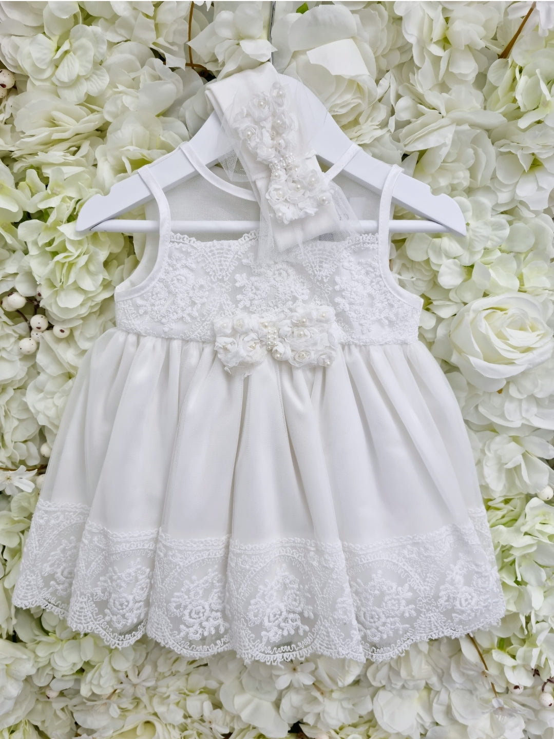 Baby Bow & Pearl Dress