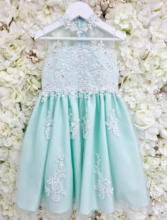 Sheila Mary Mint Sparkly Dress