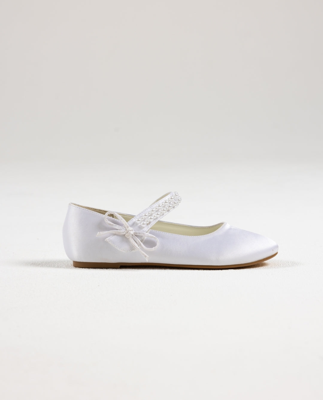 Girls White Ballerina Shoe