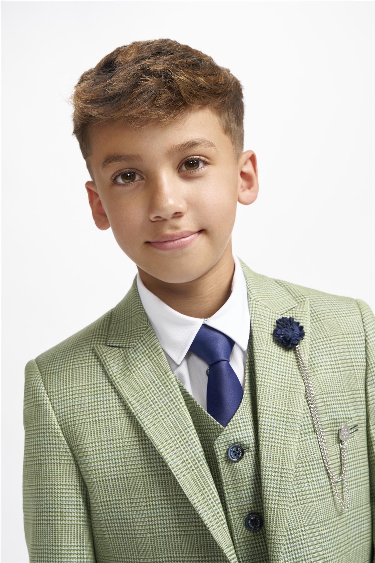 Cavani Boys Caridi Sage Three Piece Suit