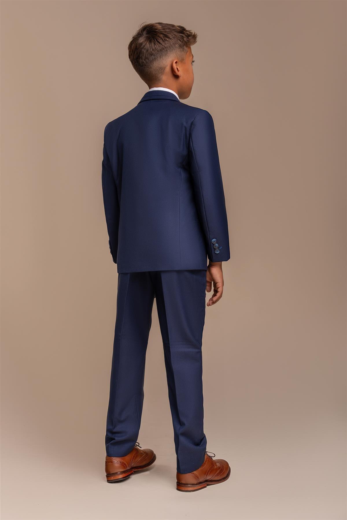 Cavani Jefferson Boys Navy Three Piece Suit