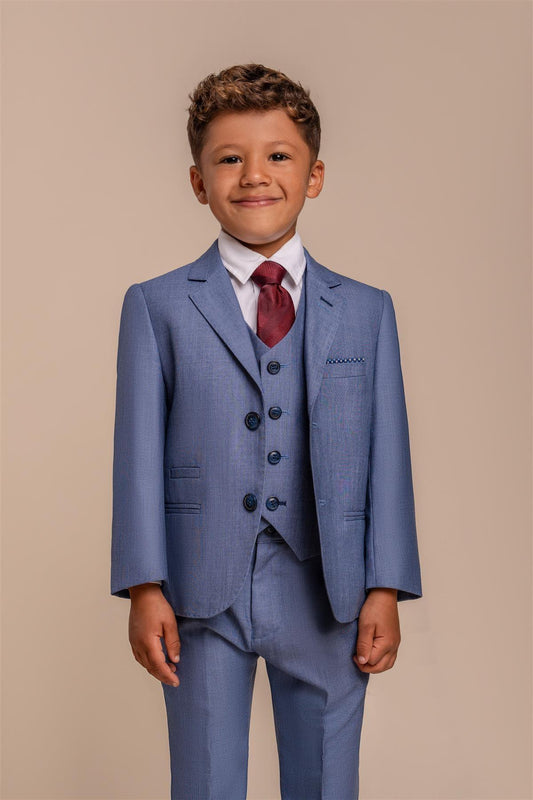 Cavani Blue Jay Boys Suit Three Piece Suit