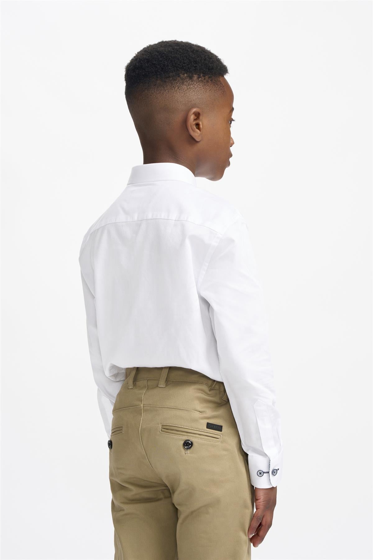 Cavani Noble Boys White Shirt