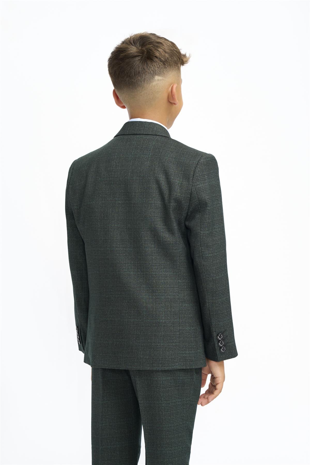 Cavani Caridi Olive Boys Three Piece Suit