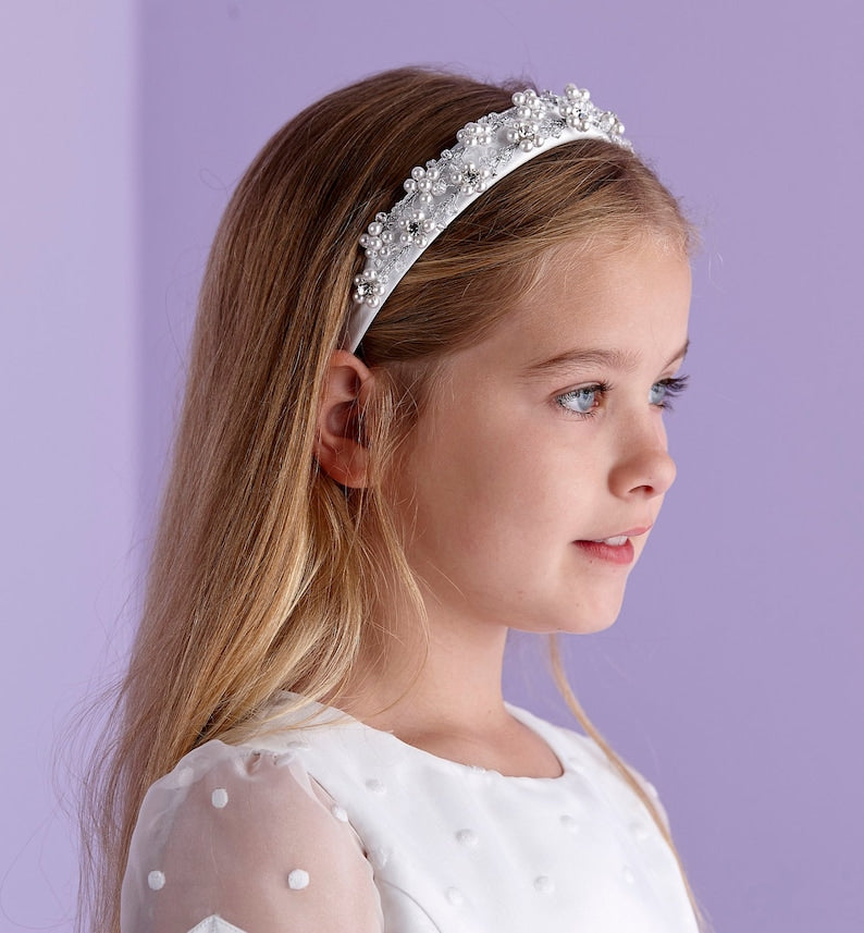 Girls Pearl Girls Communion Hairband